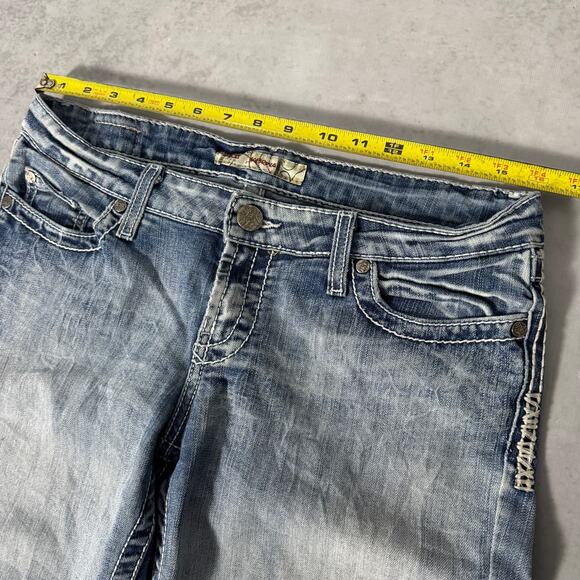 BKE Sabrina Bootcut Jeans Medium Wash Distressed - Size: 32x35 - Picture 3 of 9